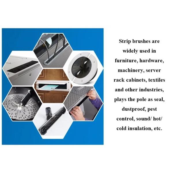 Высокотемпературные промышленных полос щетка дверной уплотнитель проволока латунь