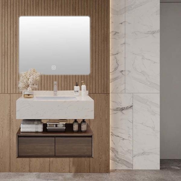 80*25*50cm Wall Mount Bathroom Vanity Luxury Bathroom Vanity Set 60KG