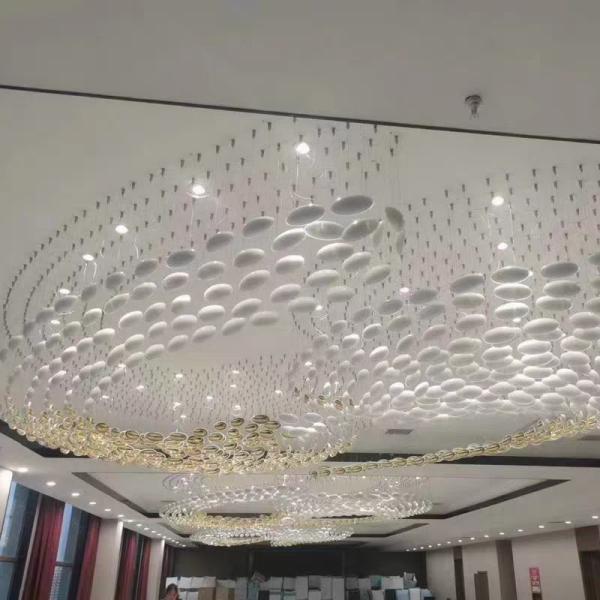 Lustre à œufs de dragon Art Lustre à œufs d'or Hôtel Villa Salle de bal Lobby Mall Atrium Sandbox Escalier