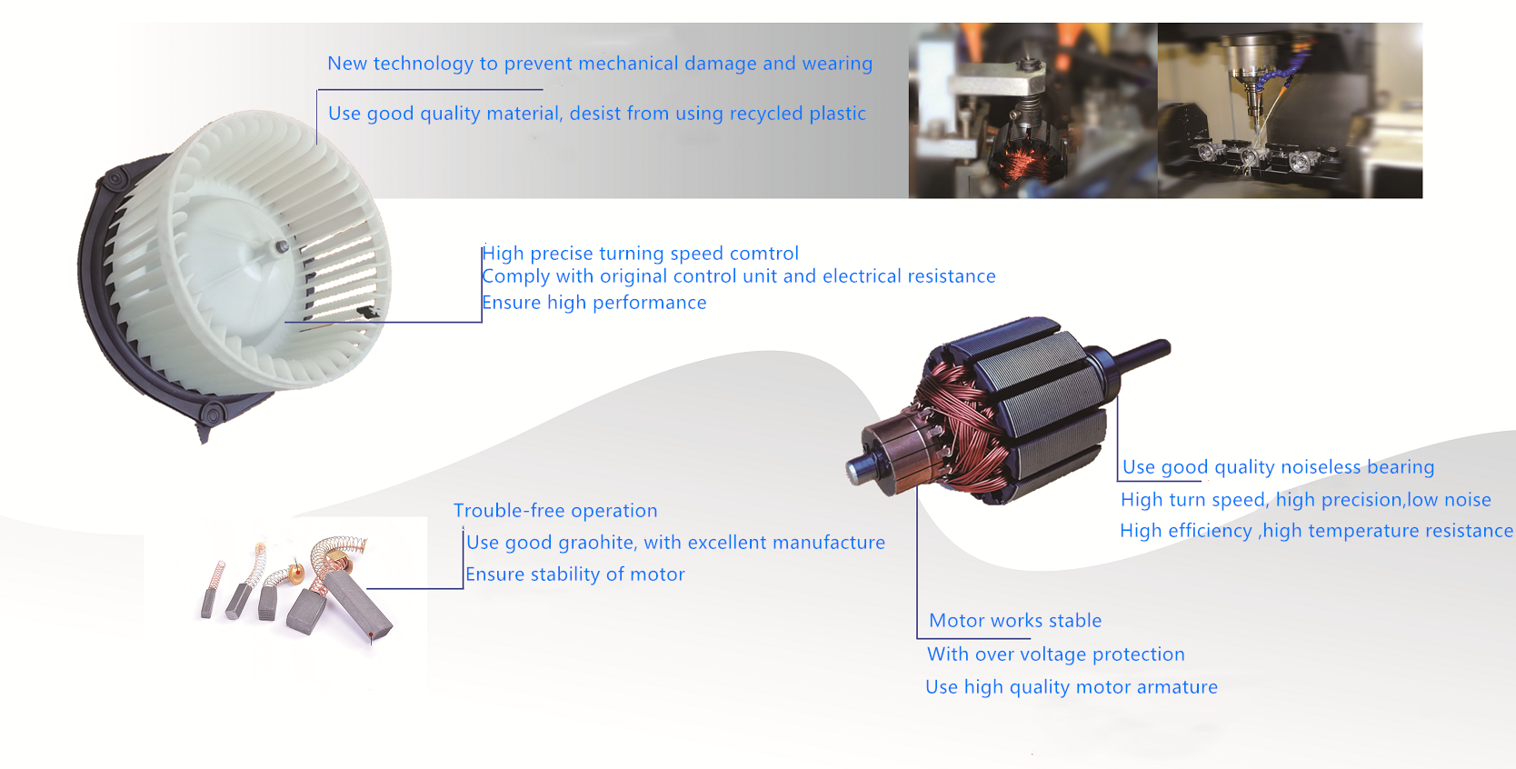 вентилятор испарителя конденсатора 9A 3500RPM DC12V