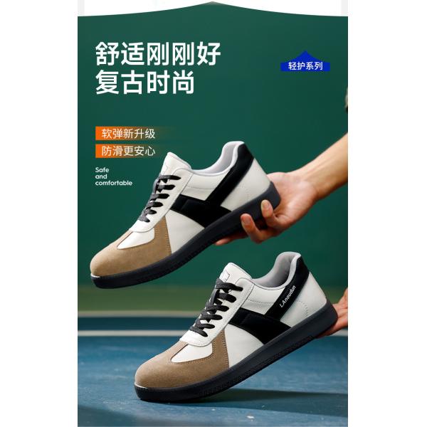 Calzado de seguridad industrial Unisex de microfibra+suede Calzado de trabajo de tendón de res Calzado de seguridad de suela