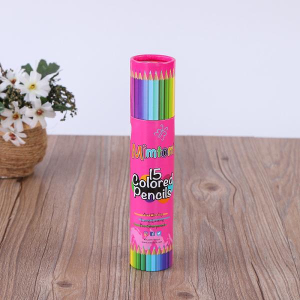 Pre Roll Tube Cardboard Box , Draft Toothbrush Packaging Cylindrical Paper Box
