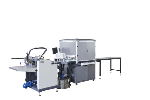 Custom Automatic Rigid Box Making Machine , Gift Box Making Machine Low Noise