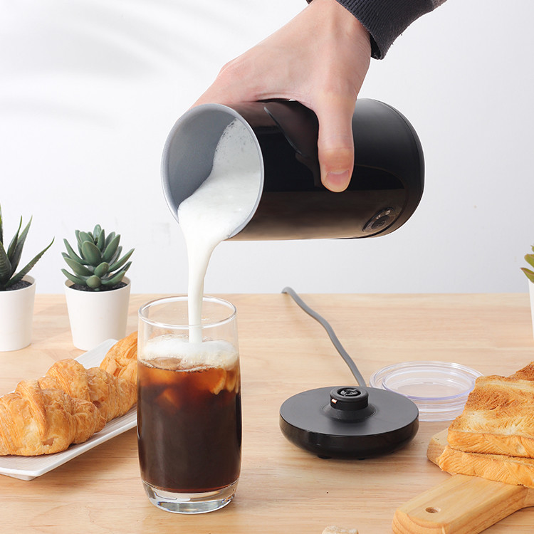 Контроль температуры 65°C Frother лоснистого штейнового черного молока эспрессо отделяемый низкопробный точный