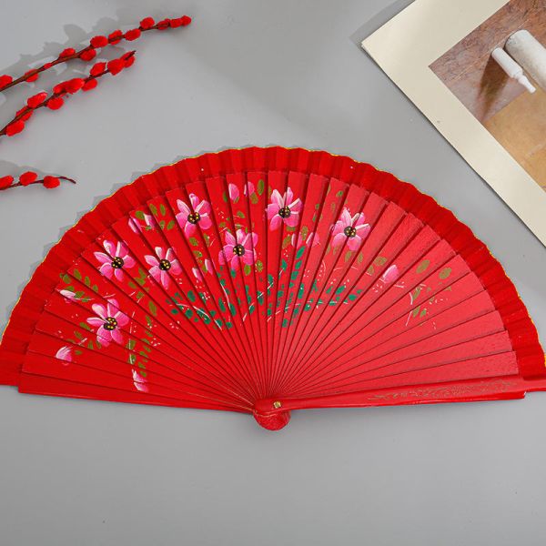 Factory Direct Wholesale and Cheap Wood Fan Spanish Wooden Hand Fans