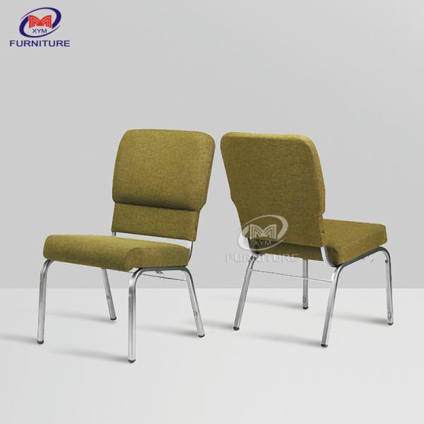 Interlocking Upholstered Stackable Church Chair Seating for Stadium