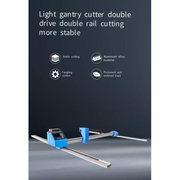 CNC Plasma Gantry Cutting Machine LGK 63A 120A 160A 200A Quality Source Dual Rails Bilateral Drive Motor Tracks