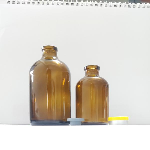 30ml 50ml 100ml Antibiotic Sterile Empty Glass Vials Amber Clear Injection Glass Bottle