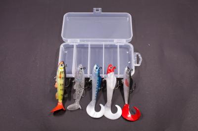 Rubber Lead Equipped Fish Set Fishing Lure Baits 5 Pcs/Box Multicolor