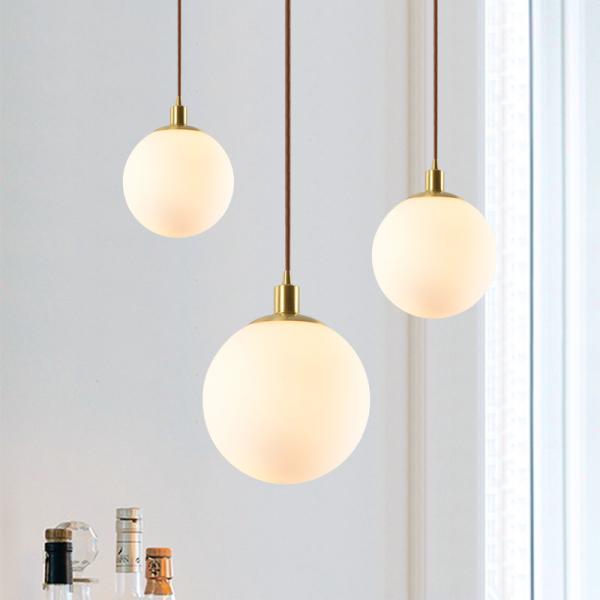 White glass pendant shade Hanging Lamp For Kitchen Dining room Lighting (WH-GP-22)