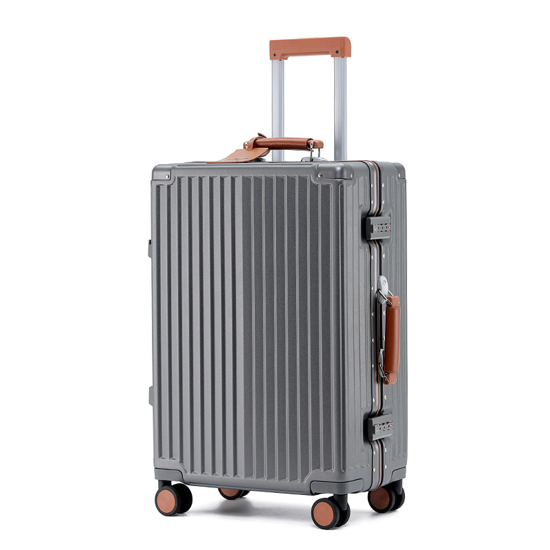 20in Business Travel Luggage Suitcase Silent Wheels Aluminum 24 Inch Suitcase
