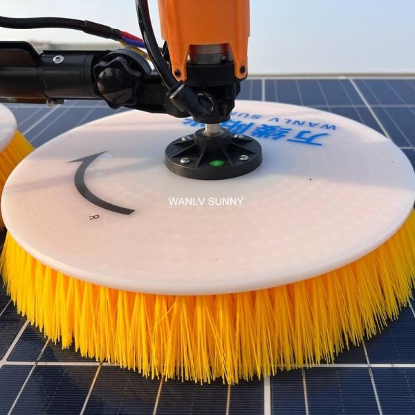 Solar Panel Brush Cleaning Tool for Farm Photovoltaic Panels Without Remote Control