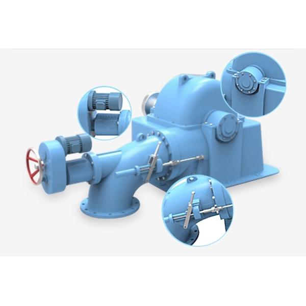 Turgo Turbine Generator with Stainless Steel Runner 50-400m Rated Head and Butterfly Valve for Off Grid or On Grid Power Solutions