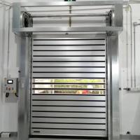 Industrial Exterior Interior Isolado Porta de Segurança de Rolo para cima Base de tijolo branco cinza