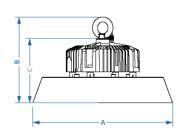 IP65 Industrial 100w,150w, 200w  UFO led high bay light with reflactor