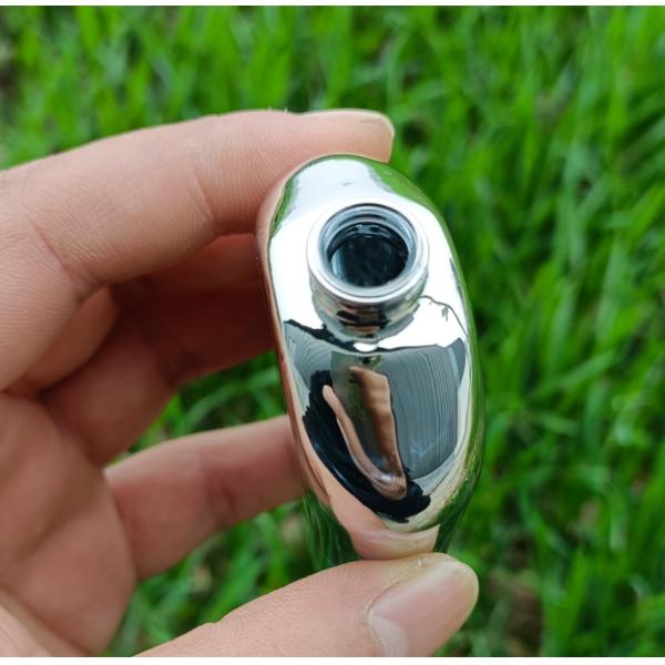 MSDS Crimp Cap Silver Perfume Square Bottle 50ml Gold Plated