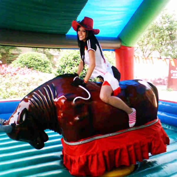 CE ISO Standard Amusement Park Rides Bull Fight Ride Inflatable Cushion