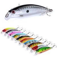 10 Colors 6.70CM/5g 8# Hooks Perch,Crucian,Culter Alburnus Plastic Fishing Bait Plastic Minnow Lures