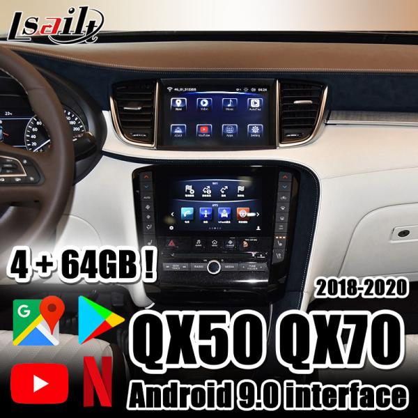 Интерфейс с Netflix, YouTube Lsailt PX6 4GB CarPlay&Android автоматический, автомобиль андроида для 2018 теперь Infiniti QX50 QX70