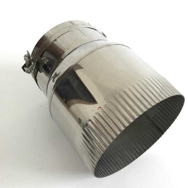 Adjustable Single Wall Stove Pipe , Single Skin Stainless Steel Flue Pipe Adaptor