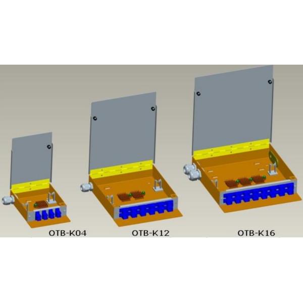 Indoor 4 Ports Fiber Optic Distribution Box Metal Wall Mounted Box