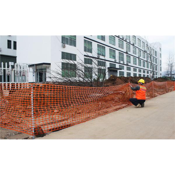 High Visablity Orange Plastic Safety Fence With Barrier Tape / Traffic Cones