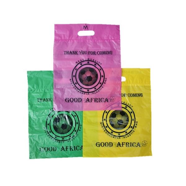 Cornstarch Organic PE Plastic Bag Colorful For Shopping LDPE Eco Friendly