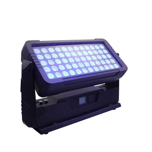 60*12W RGBW Waterproof o projetor exterior conduzido da construção da iluminação da lavagem da parede