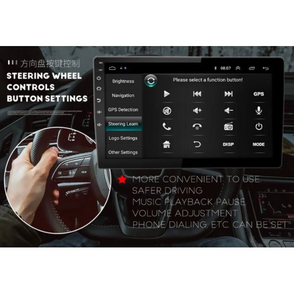 Pouce sans fil capacitif stéréo Android 10 de l'unité 7 de tête d'Android Carplay de double voiture de vacarme