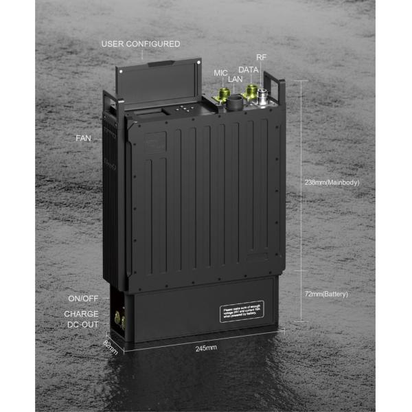 IP Mesh 25Km Wireless Ethernet Radio DC28V AES128 Encryption