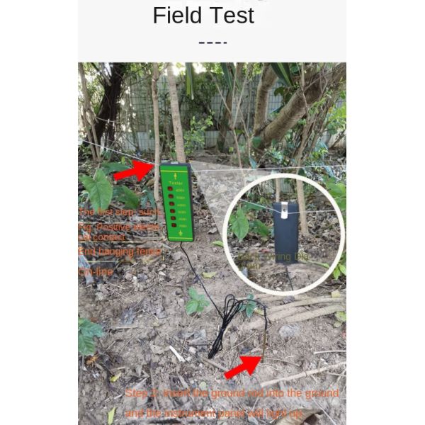 6000V Electric Fence Tester High Voltage Portable Non Contact Voltage Tester With Bright Green Shell