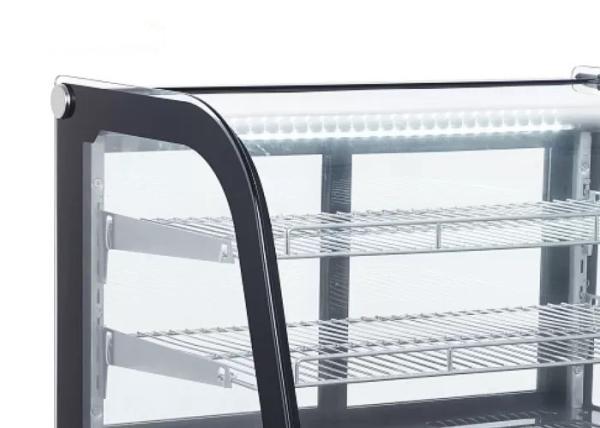 Curved Glass R600a Refrigerant 160L Cake Display Fridge