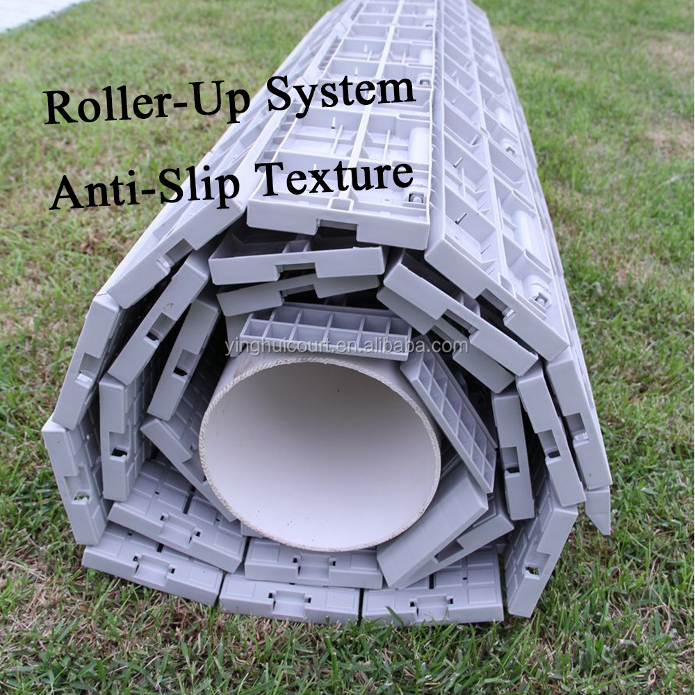Outdoor Anti Slip Turf Grass Lawn Temporary Flooring Protection Tiles Sheet