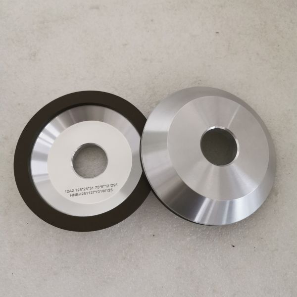 12A2 Resin  Bond Diamond Grinding Wheel  125*25T*31.75*6*12mm D91 Wet Grinding