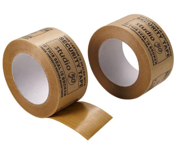 Eco Friendly Printed Carton Packing Self Adhesive Kraft Paper Gummed Tape