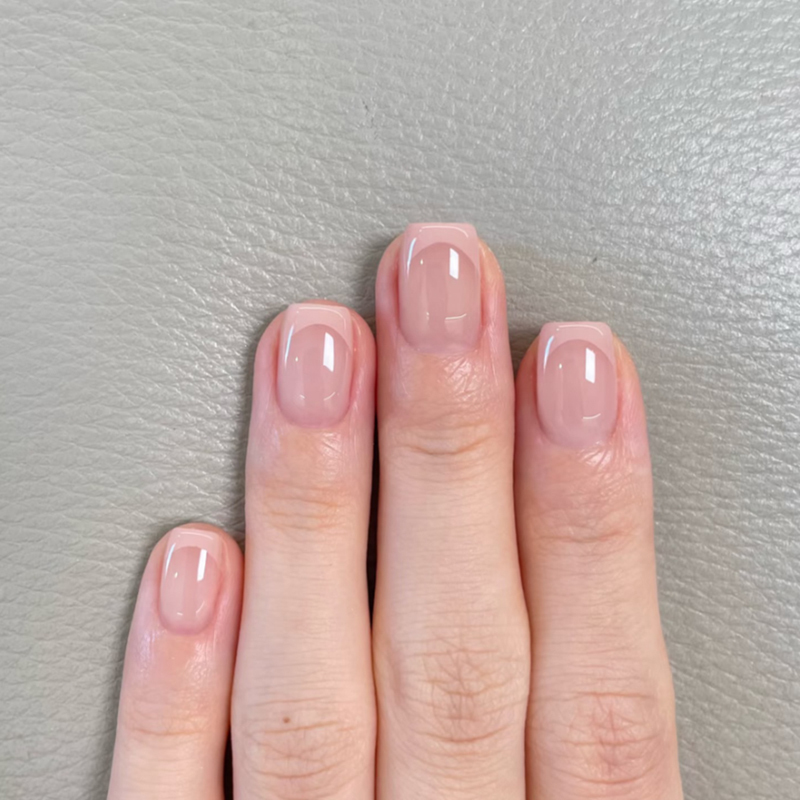Round French Tip Press On Nails French False Nails Private Label