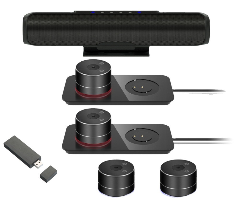 DP-GX15 Distributed Wireless Mic Speaker Speakerphone System with USB3.0 Video Output