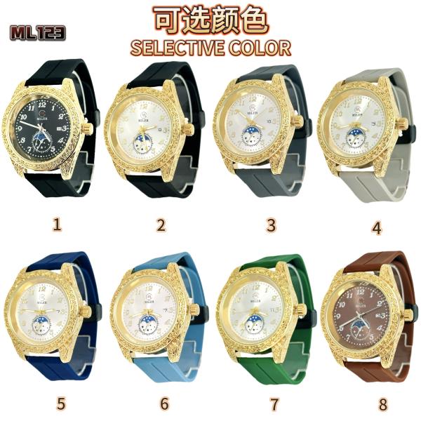 Fábrica mayorista de moda de calidad minimalista de cuarzo Reloj de pulsera con banda de silicona