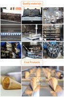 Máquina comercial del helado del cono con salida modificada para requisitos particulares