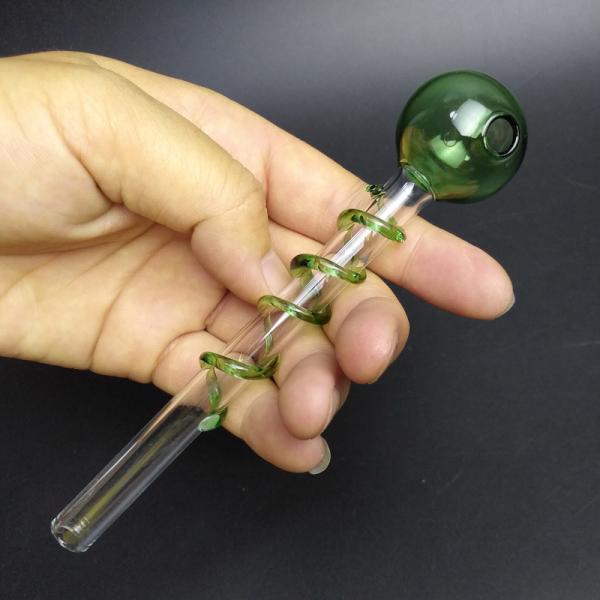 Pryrex Dot Incense Oil Burners Glass Smoking Pipe 5.5 Inches Lightweight