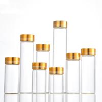 Mini Wishing Crystal Glass Bottles 30ml cilíndrico a 150ml com tampão de parafuso