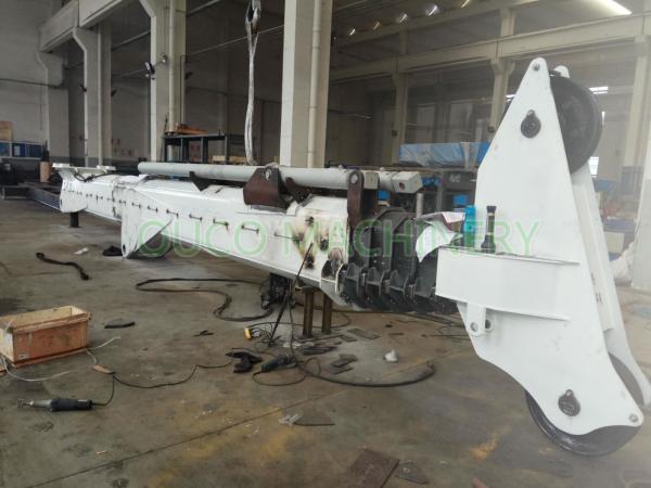 Marine Crane Vessel Telescopic Hydraulic Crane With International Brand Components