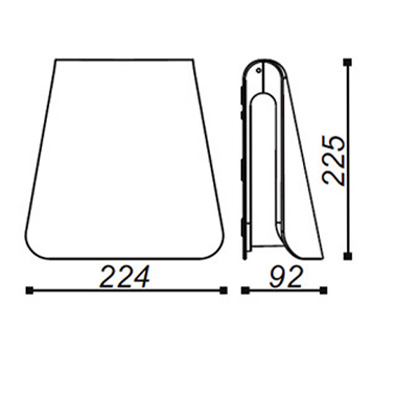 Modern creative fan imitation luminaria led aluminium art light fixtures wall lamps(WH-HR-31)