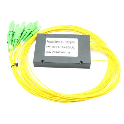 Baixo divisor do PLC da caixa do ABS do SC APC do divisor 1x12 do PLC da fibra do PDL