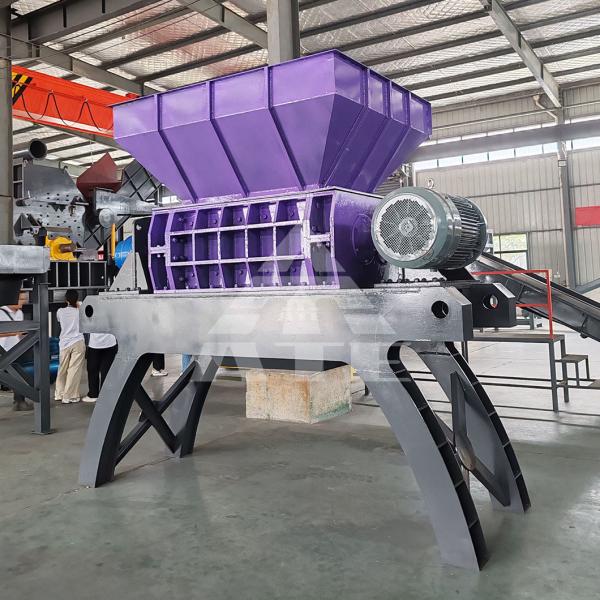 Waste Scrap Two Shaft Shredder Engine Electric Motor Shredder Machine