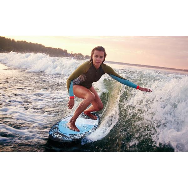 49'' Wakesurf Board Glass Stand Up Paddle Board Surfboard Blue Applicable People Unisex