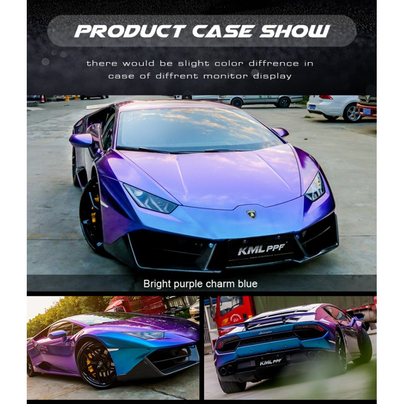 Anti Scratching Car Wrap Vinyl Film Roll Gloss Change Color Transparent Tpu Film 17m