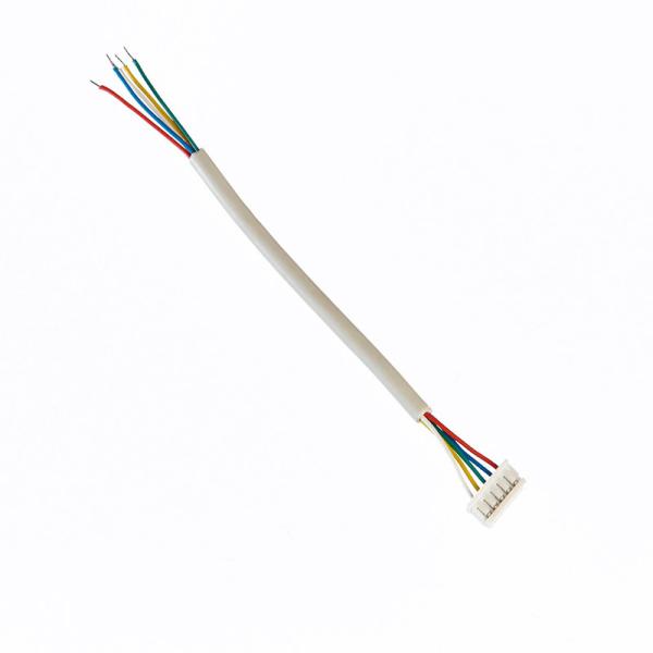 Home Appliance Grey PVC 6 Pin Cable , 2.54 Mm Cable 22AWG Customizable Length