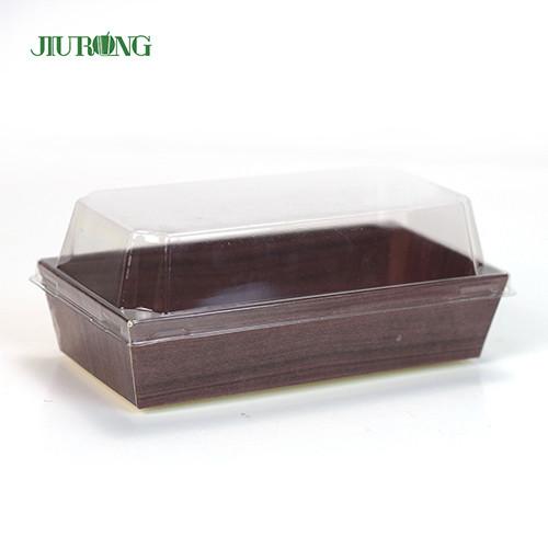 F Flute Kraft Paper Food Container Biodegradable PET Cover CMYK Colors