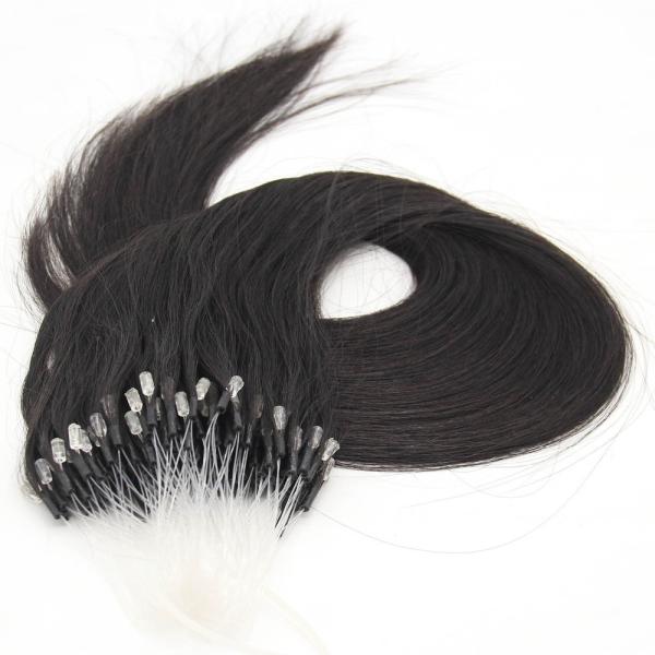 Grampo real das extensões da parte do cabelo da cor completa de 100% na extensão brasileira reta do cabelo humano